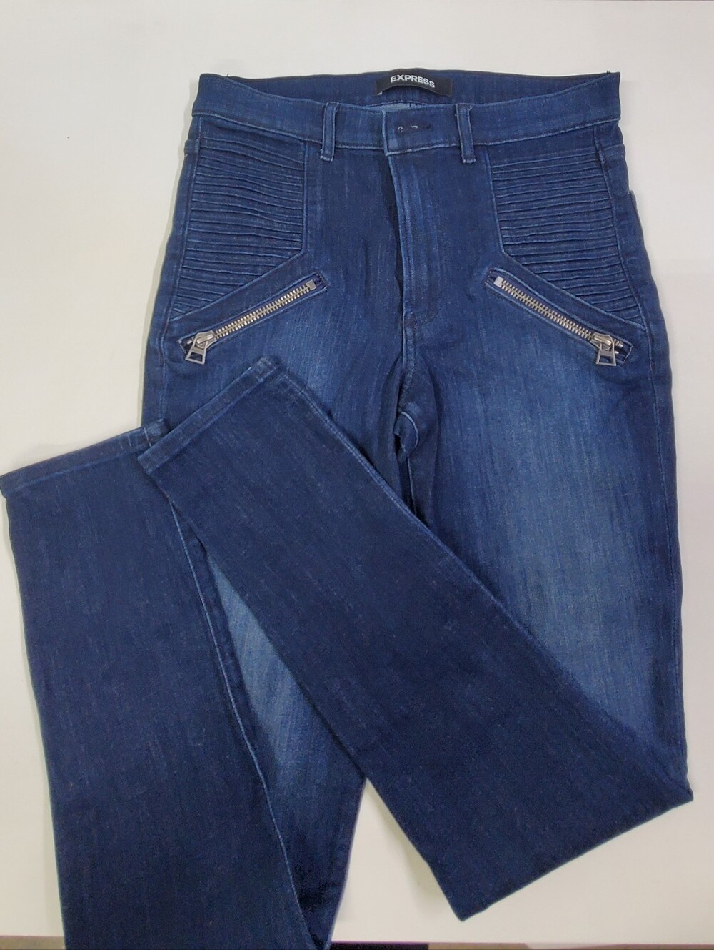 Express Womens High Rise Stretch Denim Legging 10R